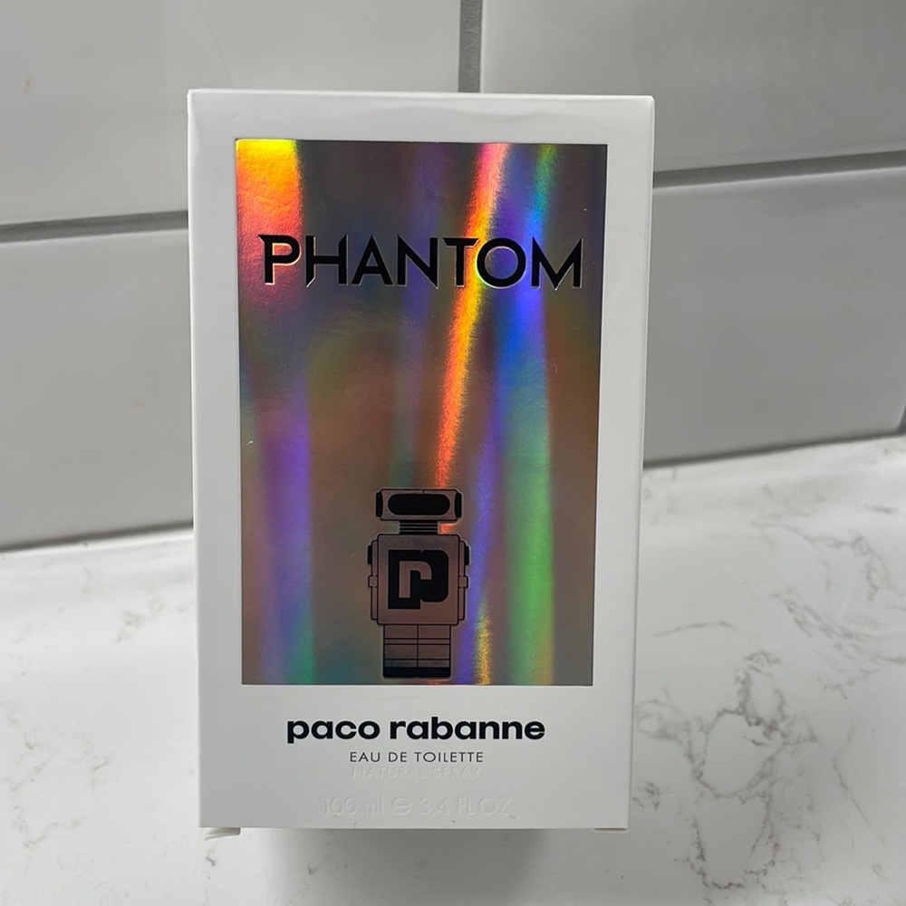 Men’s Paco Rabanne Phantom 3.4 oz Large Cologne Perfume Spray Robot